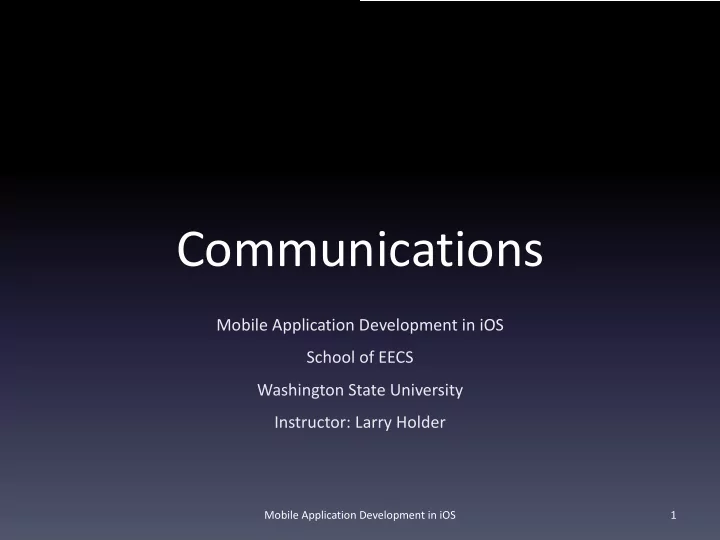 communications