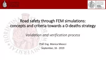 concepts and cri  riteria towards a 0-deaths strategy  Validation and verification process  Phd.