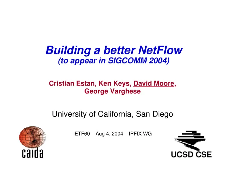 building a better netflow