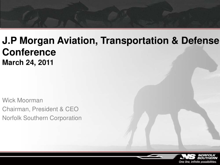 j p morgan aviation transportation defense conference