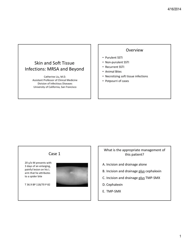 skin and soft tissue