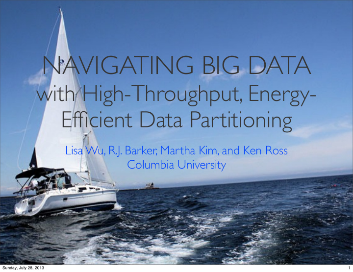 navigating big data