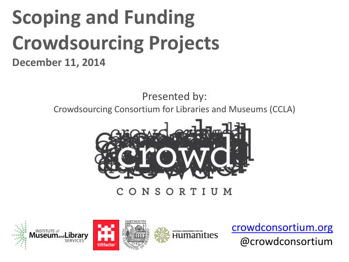 crowdsourcing projects