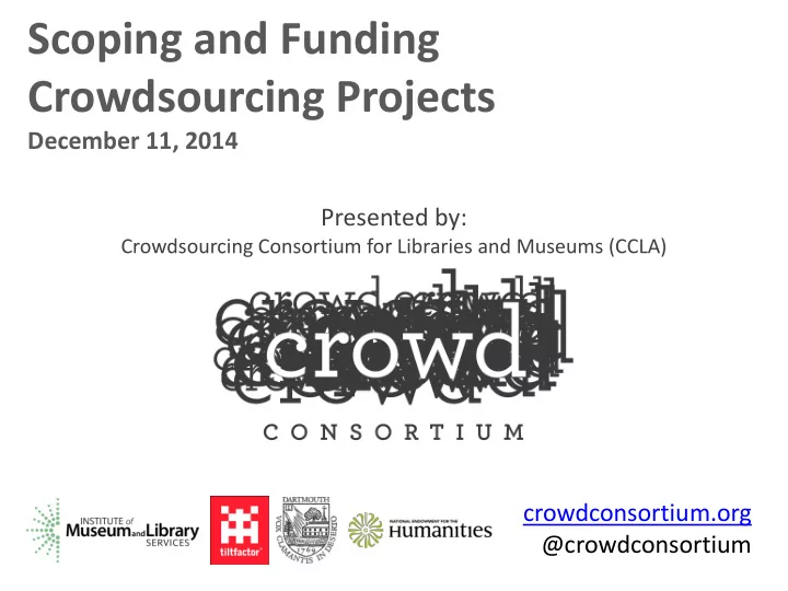 crowdsourcing projects