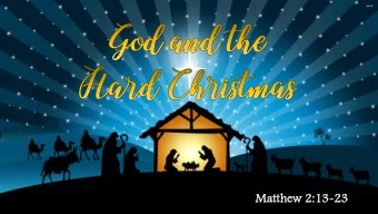 Ma  Matthe  hew  w 2:  2:13  13-23  23  1. The Escape to Egypt  1. The Escape to Egypt  an angel