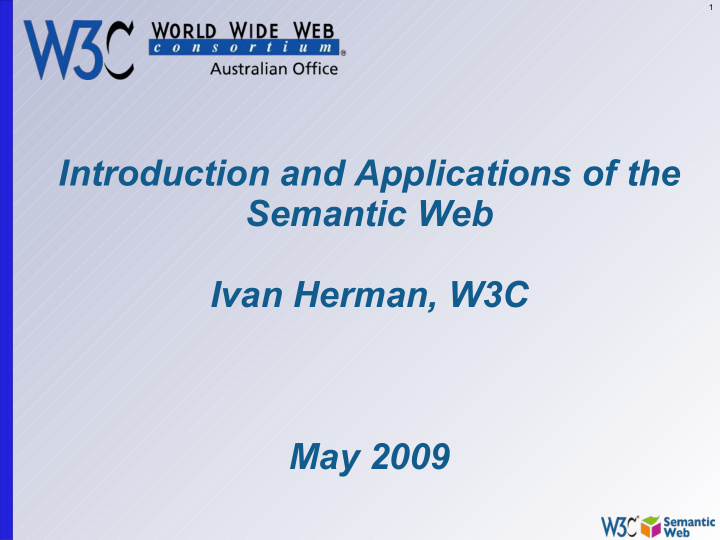 introduction and applications of the semantic web ivan