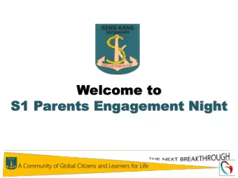 S1 Parents Engagement Night  COMPETENT &amp; CONFIDENT LEADER  CRIT  ITICAL &amp; IN  INVENTIVE
