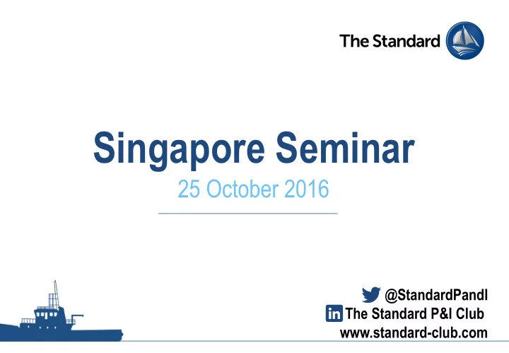 singapore seminar