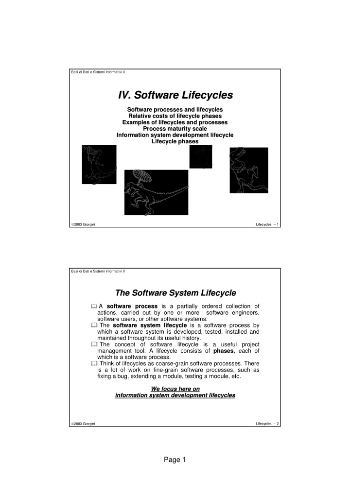 iv software lifecycles iv software lifecycles