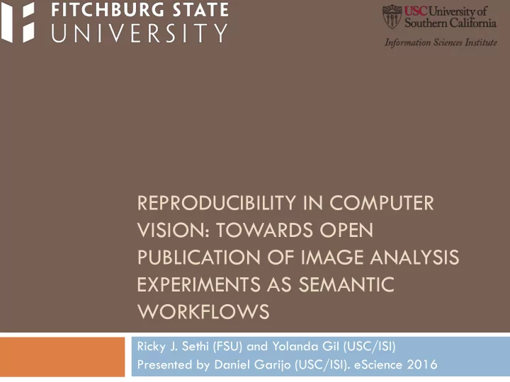 reproducibility in computer