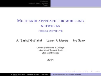 A PPROACH - 2  The central algorithm: ReviseGraph(G) function 1: G i + 1  Coarsen ( G i ) 2: