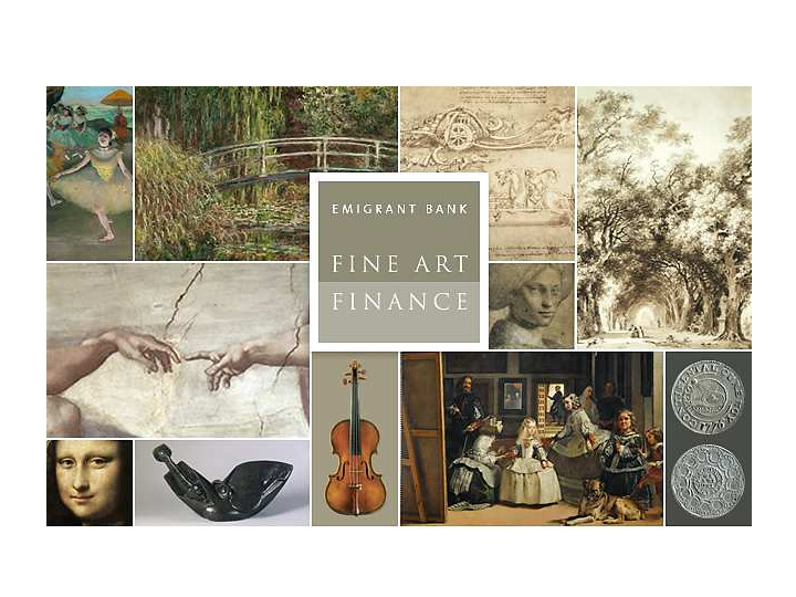 emigrant bank emigrant bank fine art finance