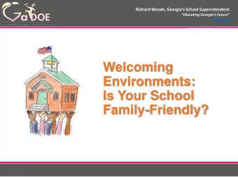 Is Your School  Family-Friendly?  Agenda  Richard Woods,  Richard Woods,  Georgias School