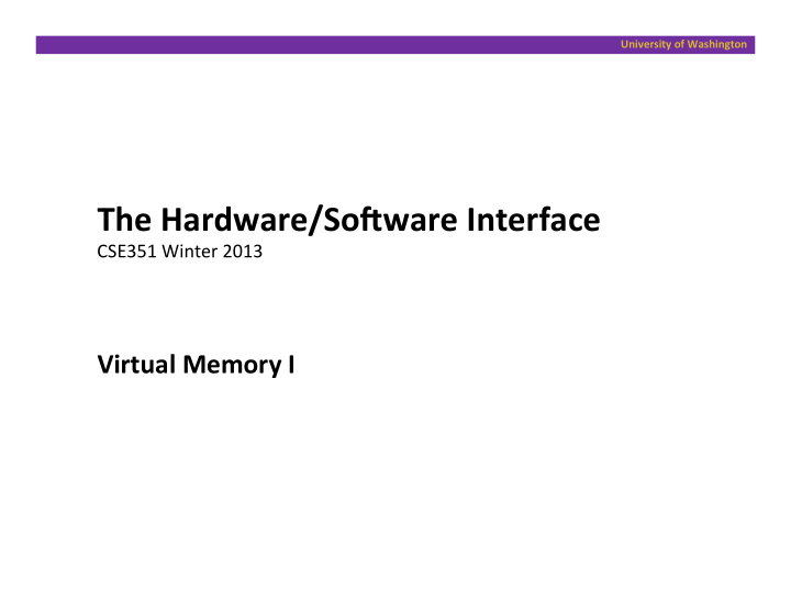 the hardware so ware interface