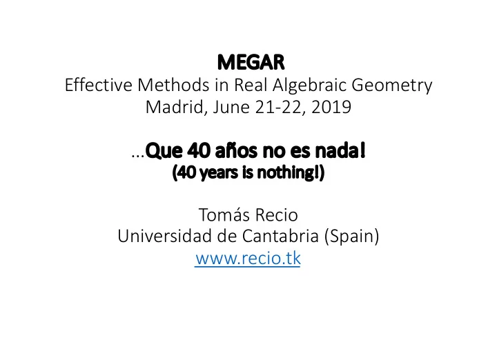 why megar here and now relevance of the date and location