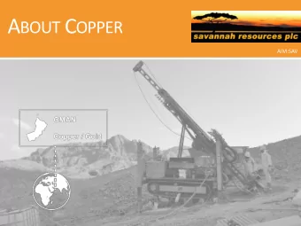 2  Why copper is so important  Copper is essential for any kind  of living. It delivers electricity