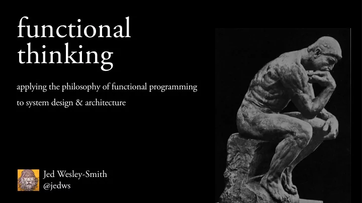 functional thinking