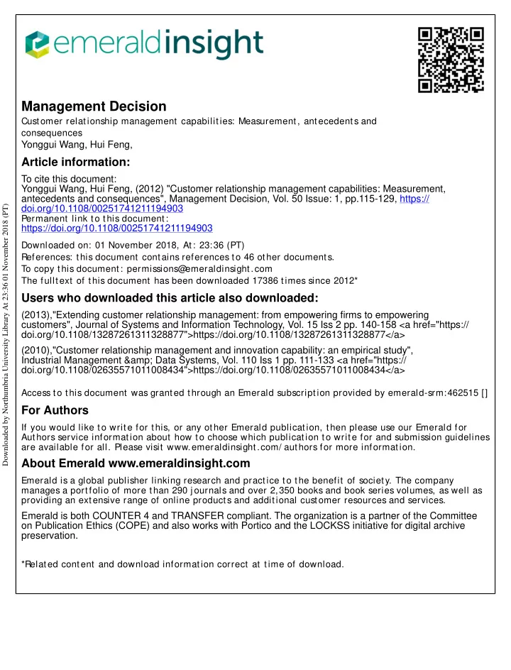 management decision
