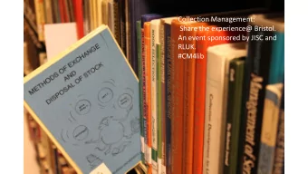 RLUK.  #CM4lib Gifts  loved and hated in equal measure?  Jo Aitkins  Why should we love gifts?