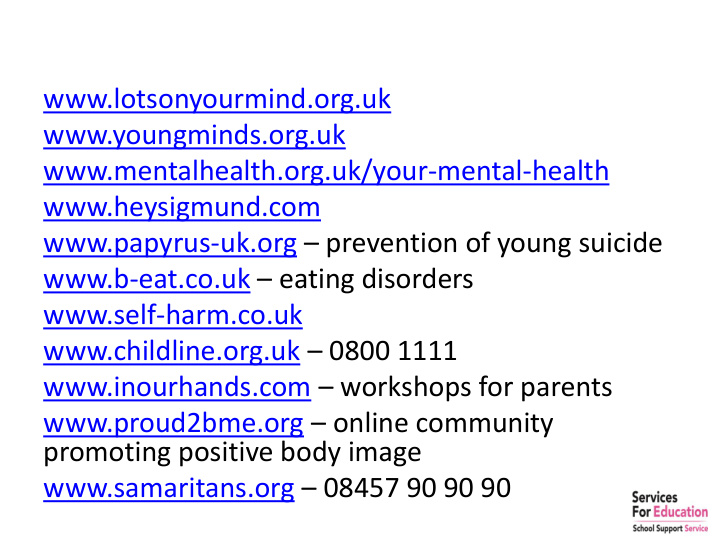 mentalhealth org uk your mental health