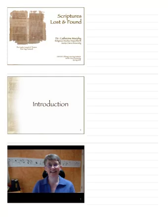 Introduction  2  3  Syllabus  4  Worksheet  for your questions  5  Course  Website  6  Scriptures