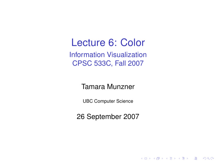 lecture 6 color