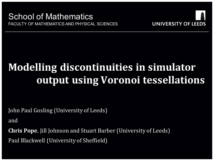 modelling discontinuities in simulator output using