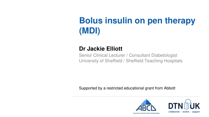 bolus insulin on pen therapy