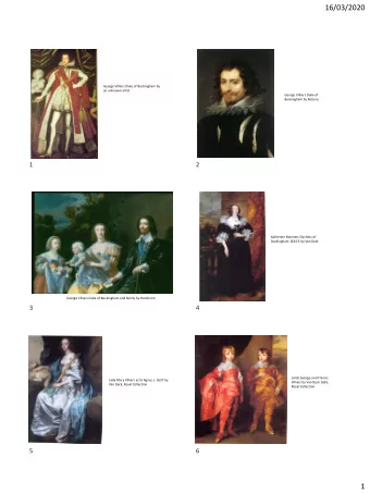 16/03/2020  George Villiers Duke of Buckingham by  an unknown artist  George Villiers Duke of