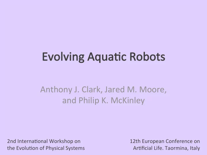 anthony j clark jared m moore and philip k mckinley