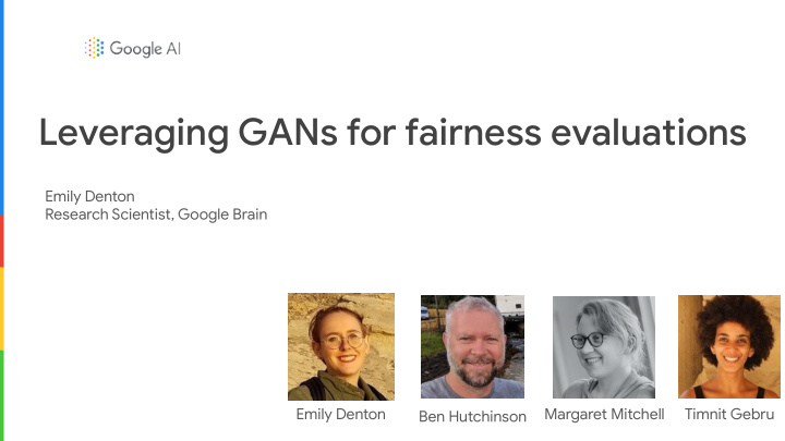 leveraging gans for fairness evaluations