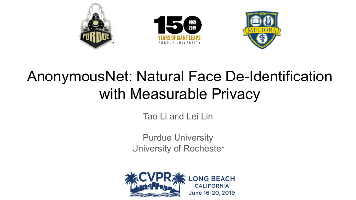 anonymousnet natural face de identification with