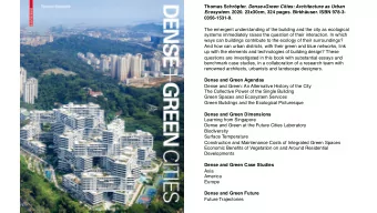 Thomas Schrpfer. Dense+Green Cities: Architecture as Urban Ecosystem . 2020. 23x30cm, 324 pages.