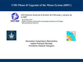 CMS Phase-II Upgrade of the Muon System (iRPC)  XXX Reunin Anual de la Divisin de Partculas y