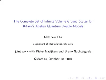 The Complete Set of Infinite Volume Ground States for  Kitaevs Abelian Quantum Double Models