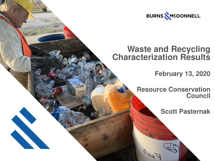waste and recycling characterization results