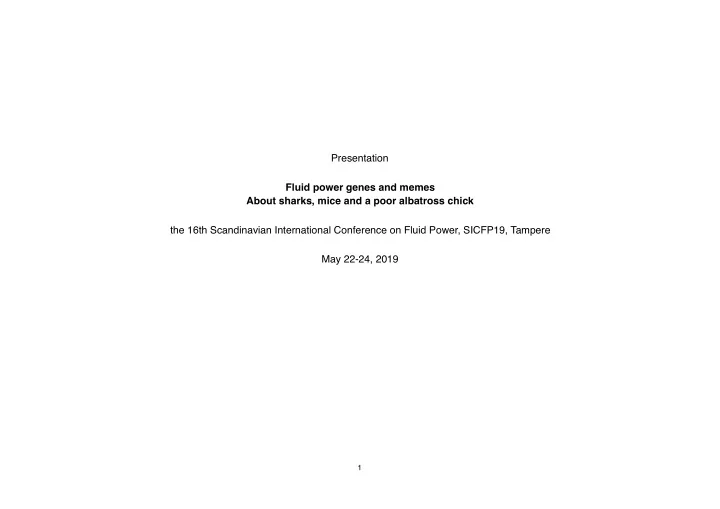 presentation fluid power genes and memes about sharks