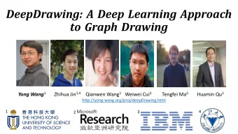 DeepDrawing: A Deep Learning Approach  to Graph Drawing Yong Wang 1. Zhihua Jin 1,4 Qianwen Wang 1