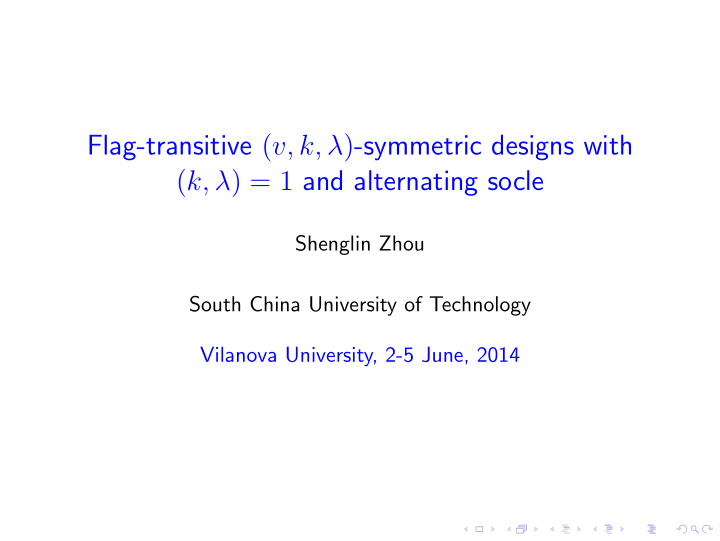 flag transitive v k symmetric designs with k 1 and
