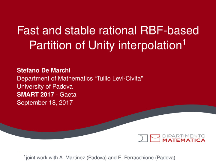 fast and stable rational rbf based