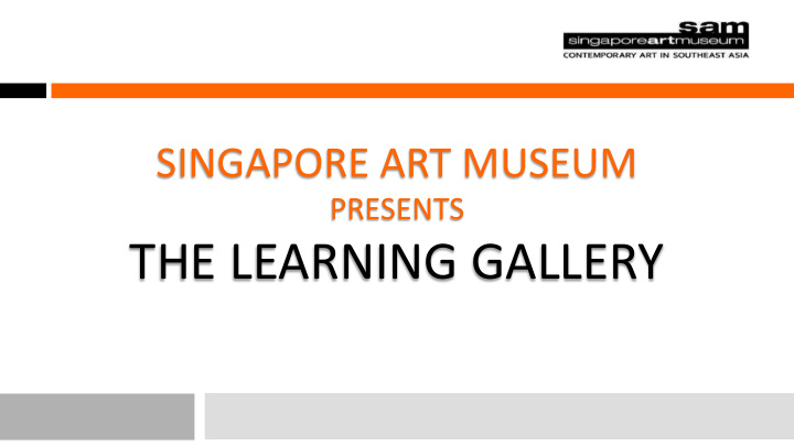 the learning gallery overview