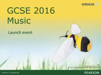 Launch event  Agenda  Introducing our specification  GCSE reforms and new requirements