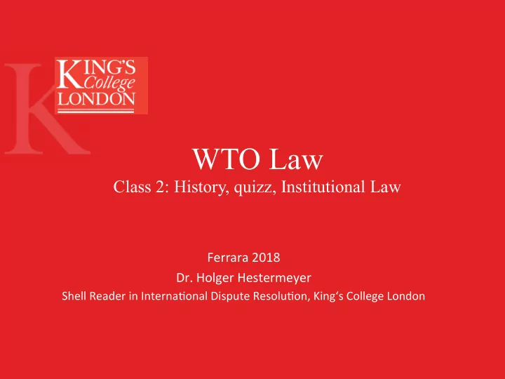 wto law
