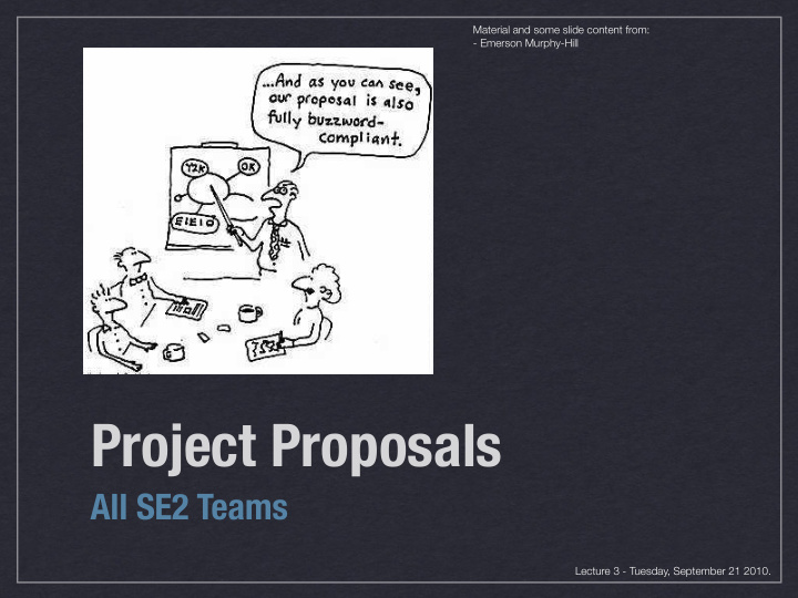 project proposals