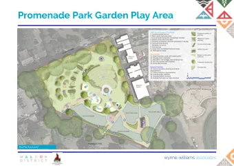 Promenade Park Garden Play Area  New Play Area Layout  wynne-williams associates  Promenade Park