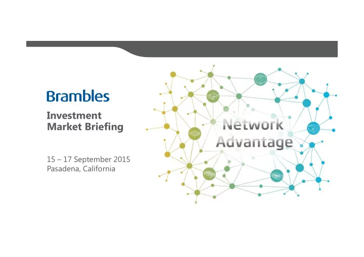 investment market briefing