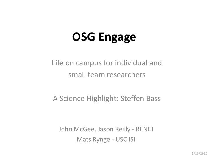 osg engage