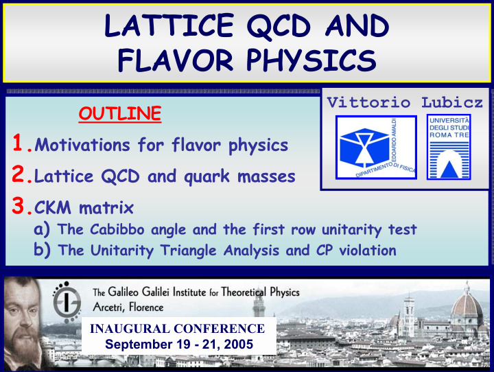 lattice qcd and flavor physics