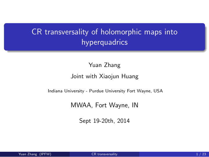 cr transversality of holomorphic maps into hyperquadrics