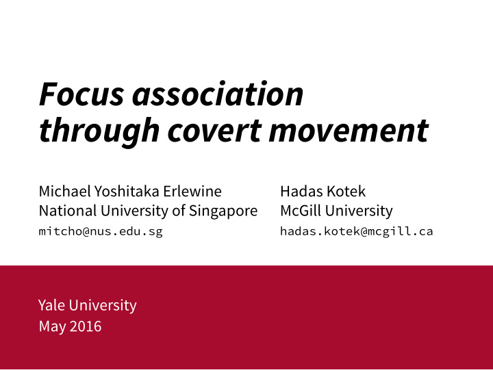 focus association through covert movement